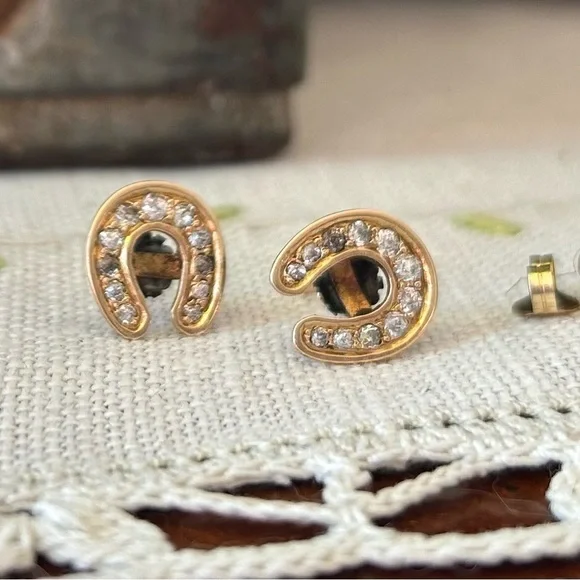 Antique 14k Old Mine Cut Diamond Studs - Picture 12 of 13